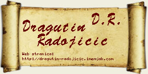 Dragutin Radojičić vizit kartica